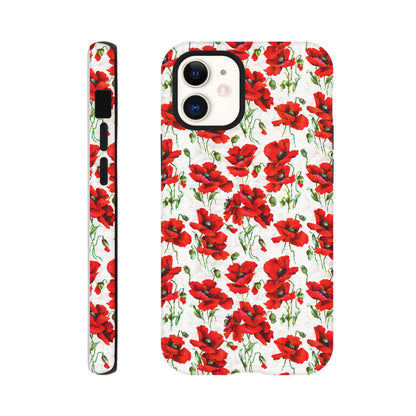 Red poppy design  - Phone case sturdy