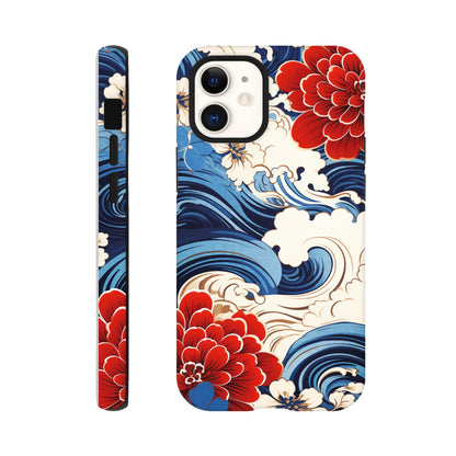 Wavy flower pattern - Phone Case Sturdy