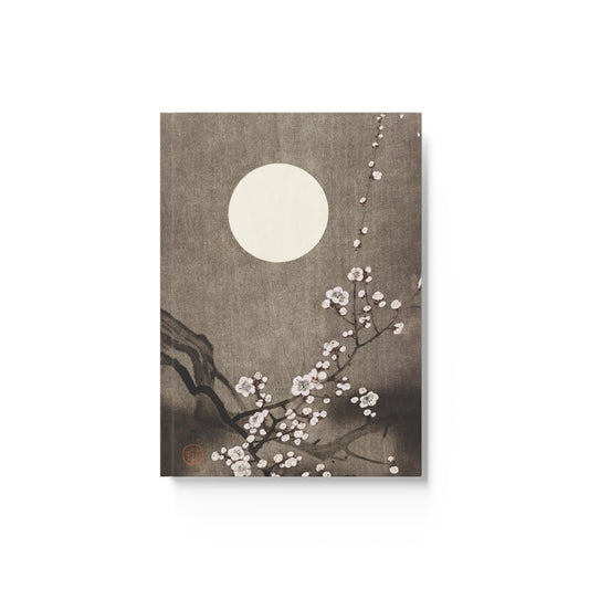 Blooming plum blossom at full moon - Notebook