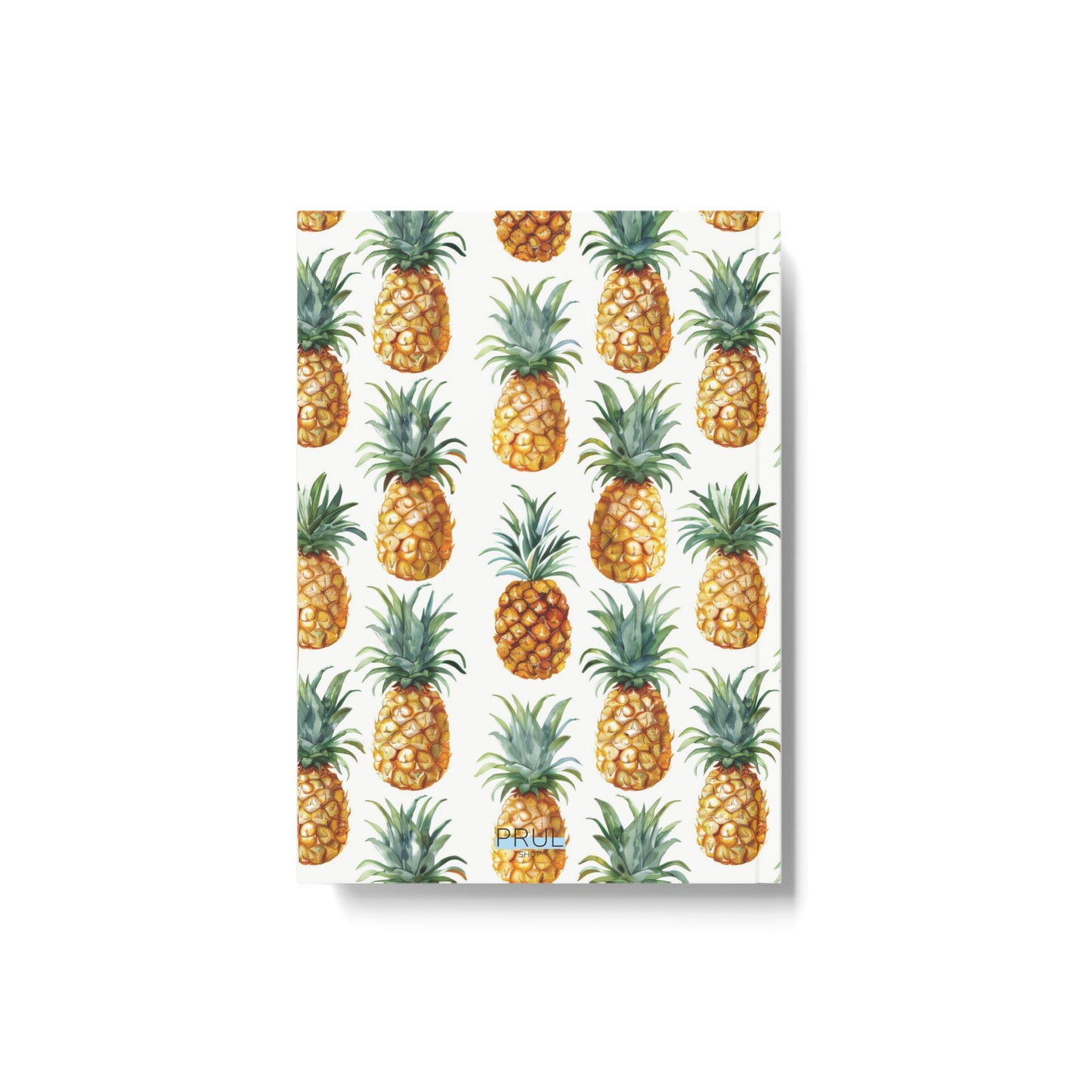 Watercolour pineapple pattern - Blank notebook