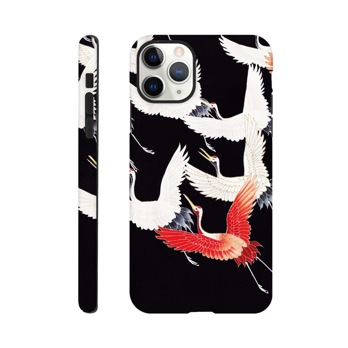 Furisode with a Myriad of Flying Cranes - Phone Case Sturdy