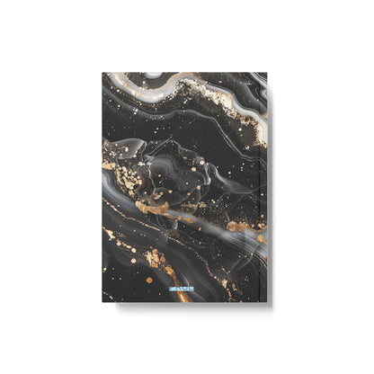 Black gold marble - Blank Notebook