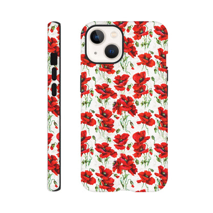 Red poppy design  - Phone case sturdy