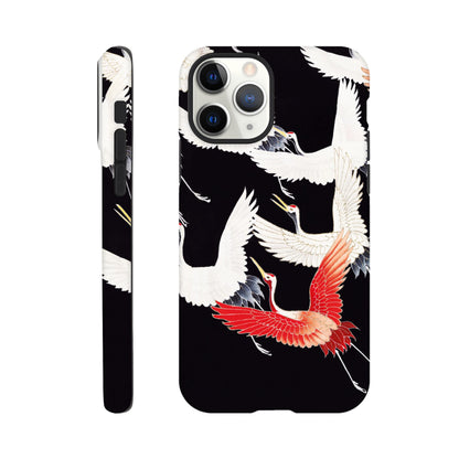 Furisode with a Myriad of Flying Cranes - Phone Case Sturdy