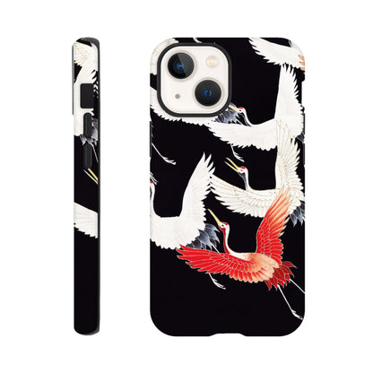 Furisode with a Myriad of Flying Cranes - Phone Case Sturdy