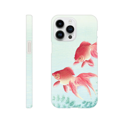 Two veil goldfish By Ohara Koson - Phone Case