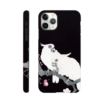 Two Cockatoos on a Branch with Plum Blossom By Ohara Koson - Phone Case Sturdy