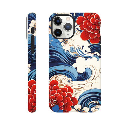 Wavy flower pattern - Phone Case Sturdy