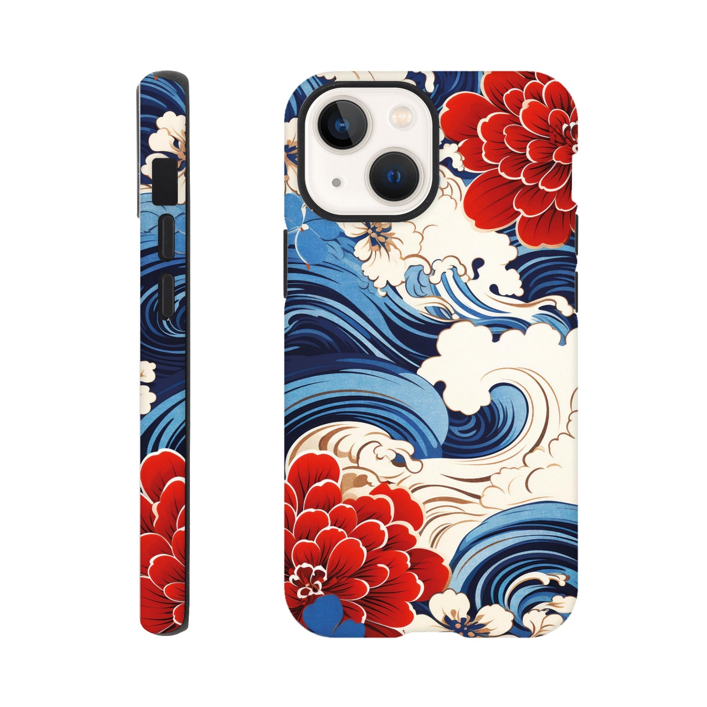 Wavy flower pattern - Phone Case Sturdy