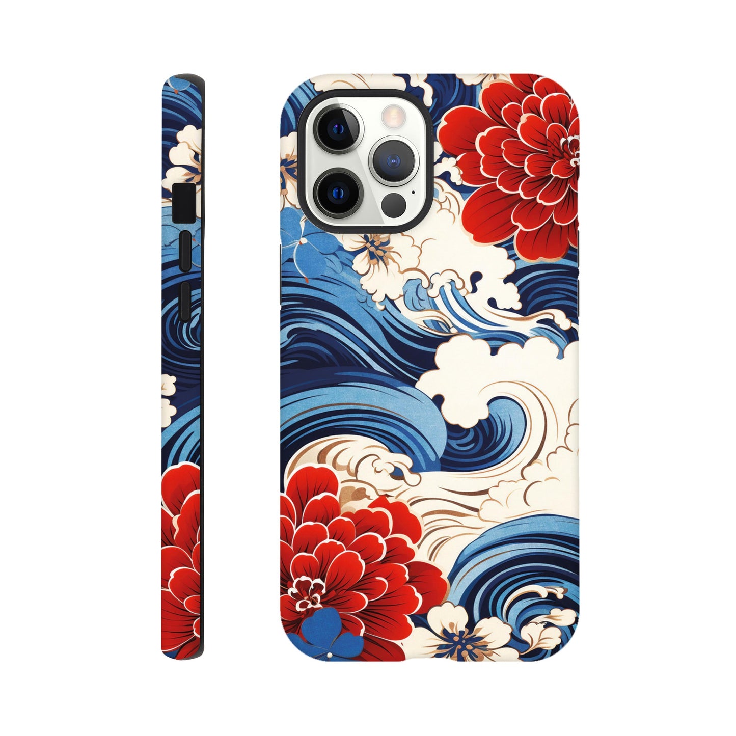 Wavy flower pattern - Phone Case Sturdy