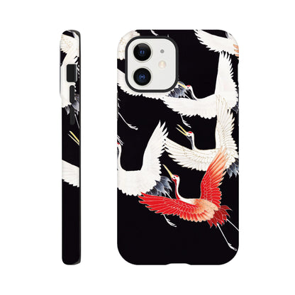 Furisode with a Myriad of Flying Cranes - Phone Case Sturdy