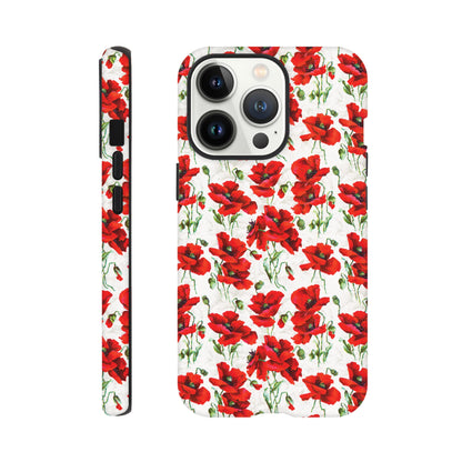 Red poppy design  - Phone case sturdy