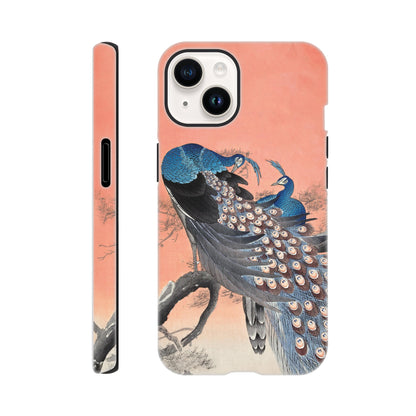 Two peacocks on tree branch (1900 - 1930) by Ohara Koson - Phone Case Sturdy