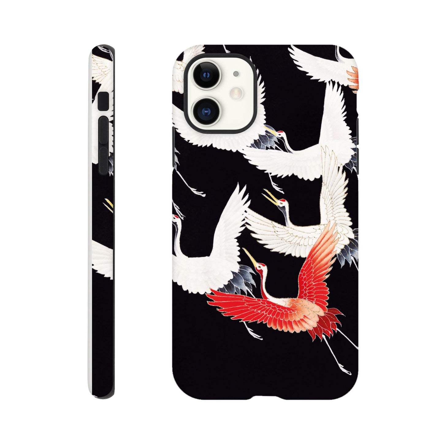 Furisode with a Myriad of Flying Cranes - Phone Case Sturdy