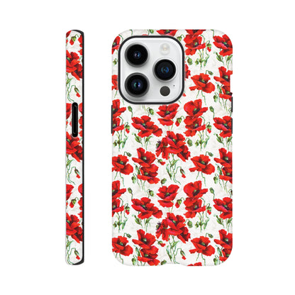 Red poppy design  - Phone case sturdy