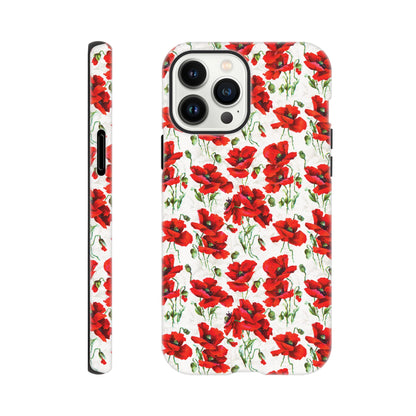 Red poppy design  - Phone case sturdy