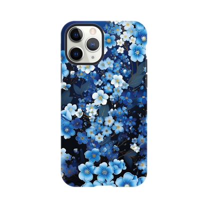 Blue little flowers - Phone Case sturdy