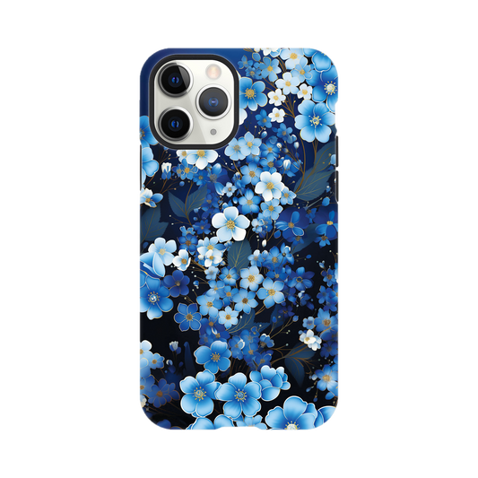 Blue little flowers - Phone Case sturdy