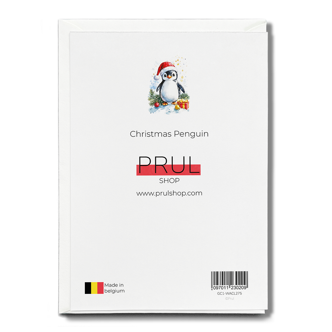 Christmas Penguin - Greeting Card