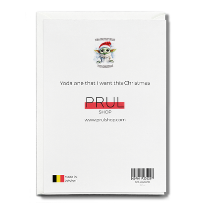 Yoda one that i want this Christmas - Greeting Card