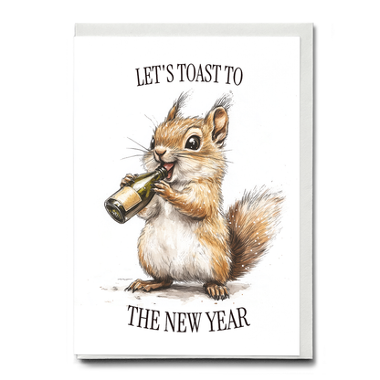 Let's toast to the new year - Greeting Card