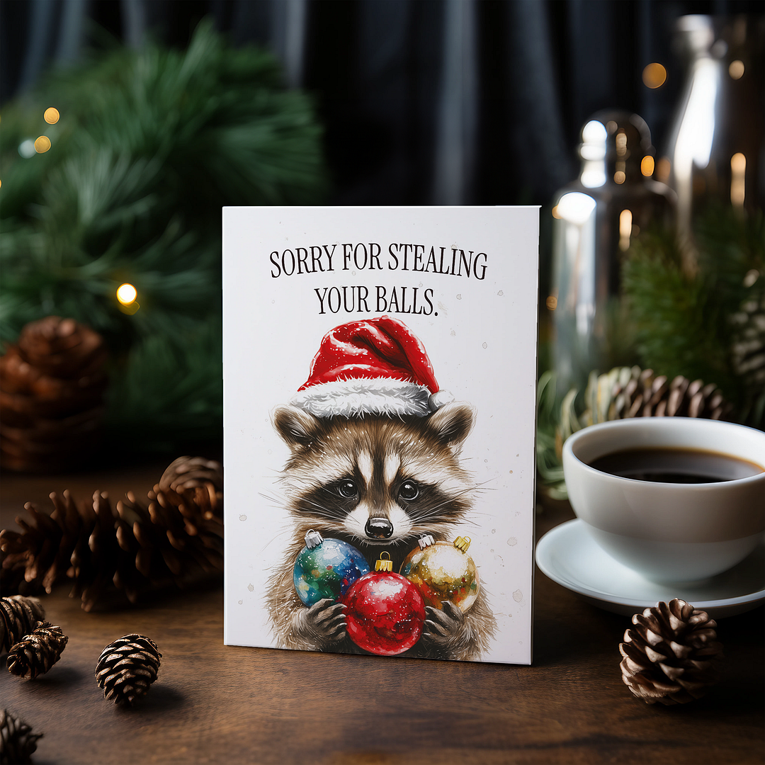 Sorry for stealing your balls. - Greeting Card