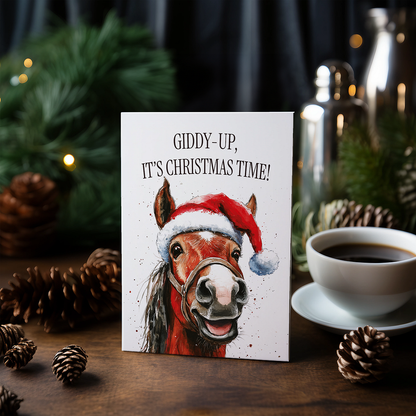 Giddy-up, it’s Christmas time! - Greeting Card