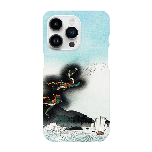 Dragon Rising Over Mount Fuji - Phone Case