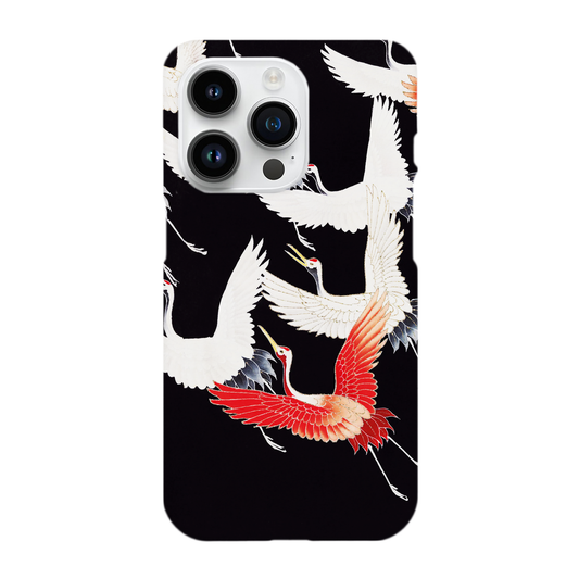 Furisode with a Myriad of Flying Cranes - Phone Case