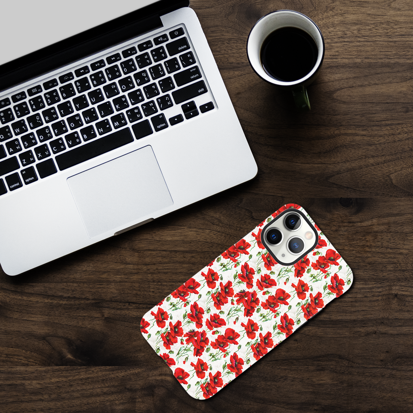 Red poppy design  - Phone case sturdy