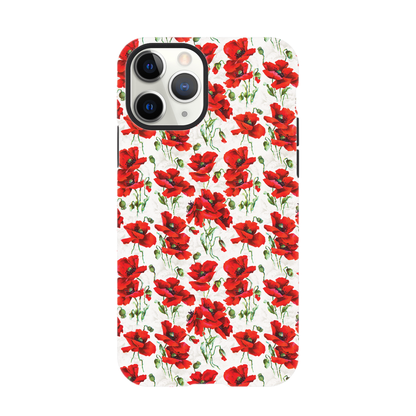 Red poppy design  - Phone case sturdy