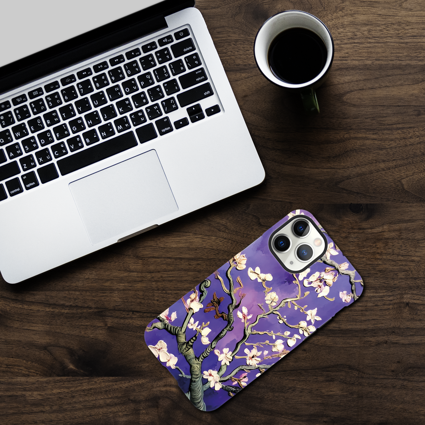 Almond blossom (Purple) By Vincent van Gogh - Phone case sturdy