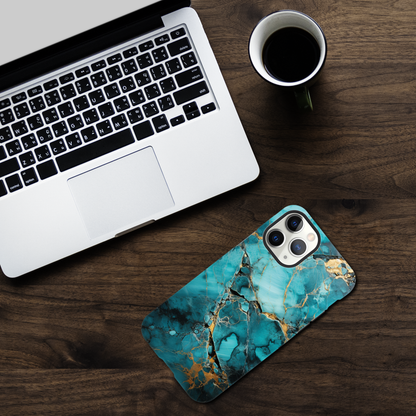 Turquoise Marble - Phone case sturdy