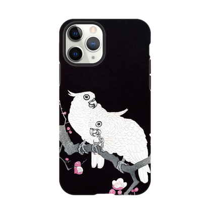 Two Cockatoos on a Branch with Plum Blossom By Ohara Koson - Phone Case Sturdy