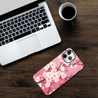 Branch pink blossom - Phone Case Sturdy