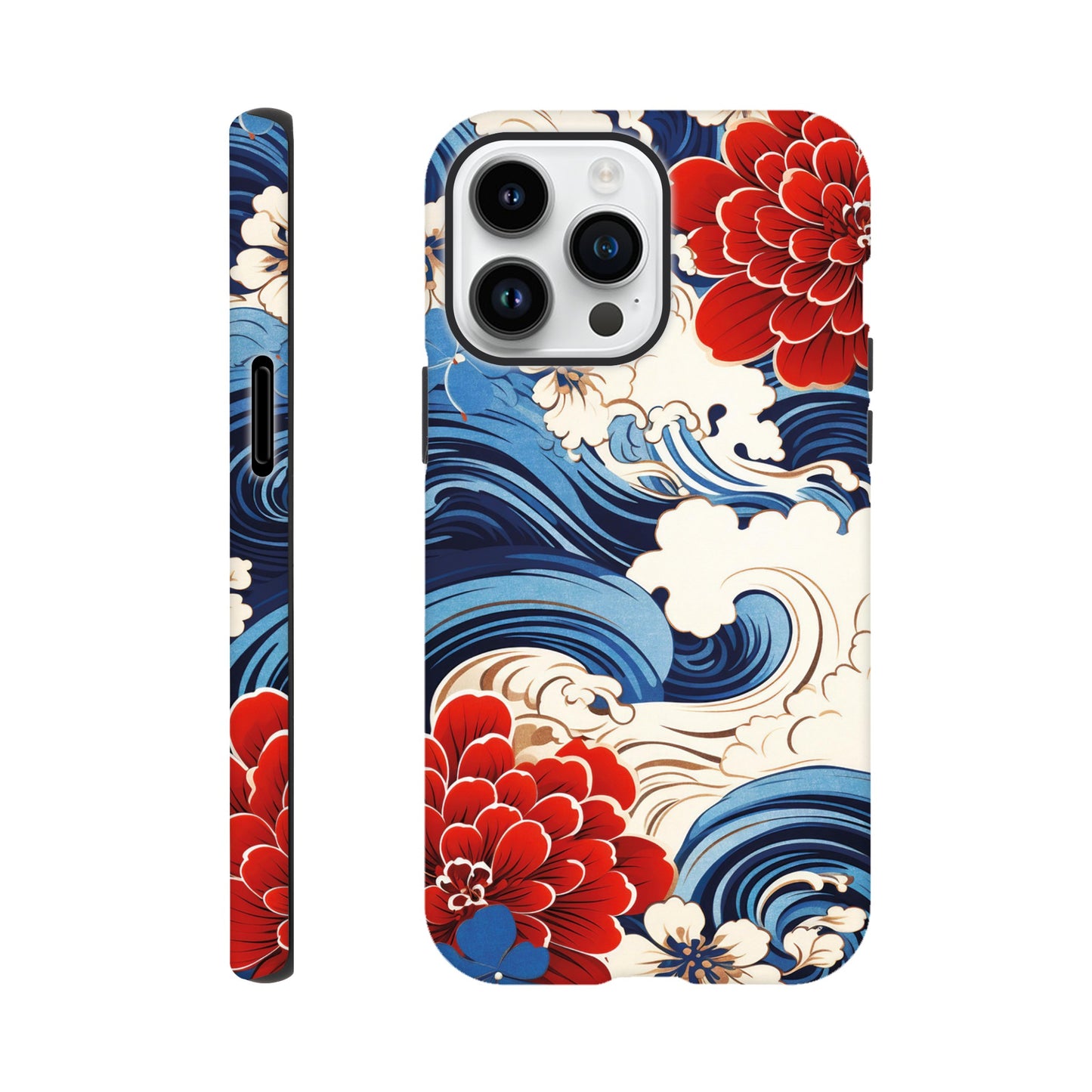 Wavy flower pattern - Phone Case Sturdy