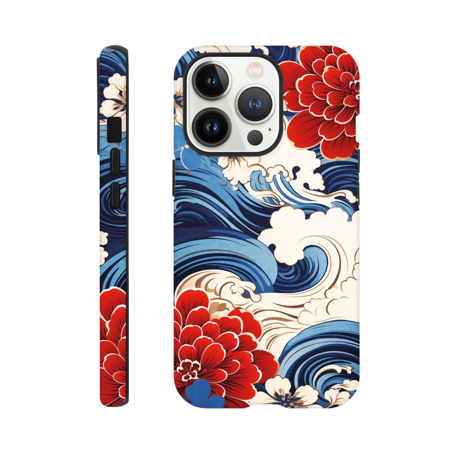 Wavy flower pattern - Phone Case Sturdy