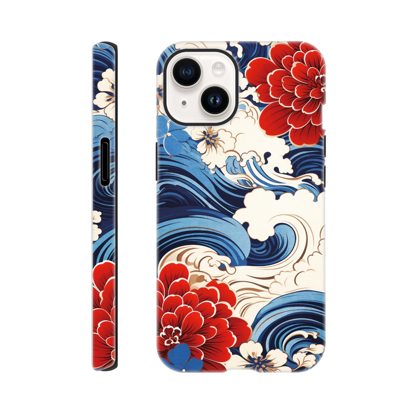 Wavy flower pattern - Phone Case Sturdy