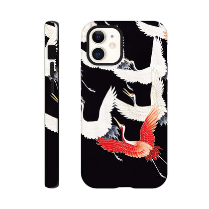 Furisode with a Myriad of Flying Cranes - Phone Case Sturdy