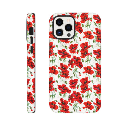 Red poppy design  - Phone case sturdy