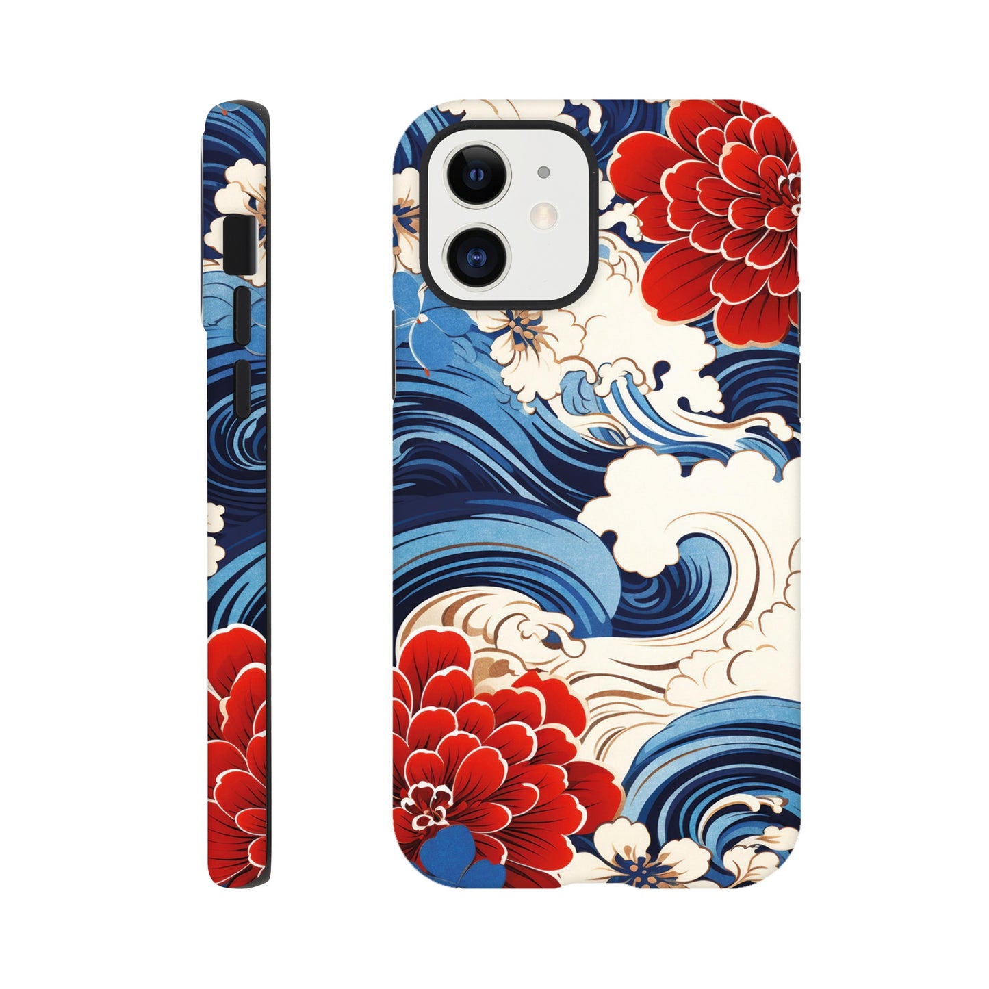 Wavy flower pattern - Phone Case Sturdy