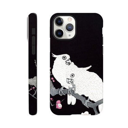 Two Cockatoos on a Branch with Plum Blossom By Ohara Koson - Phone Case Sturdy