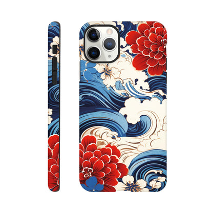 Wavy flower pattern - Phone Case Sturdy