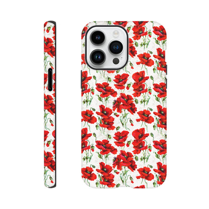 Red poppy design  - Phone case sturdy