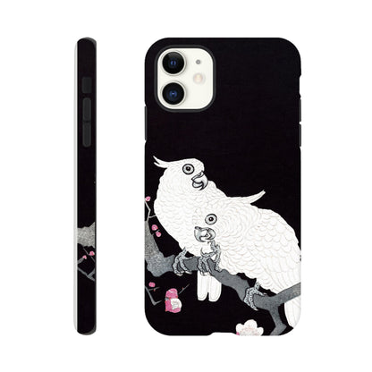 Two Cockatoos on a Branch with Plum Blossom By Ohara Koson - Phone Case Sturdy