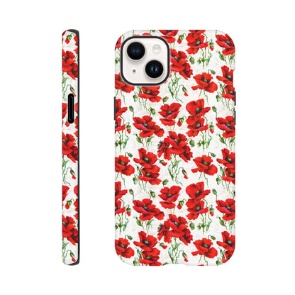 Red poppy design  - Phone case sturdy