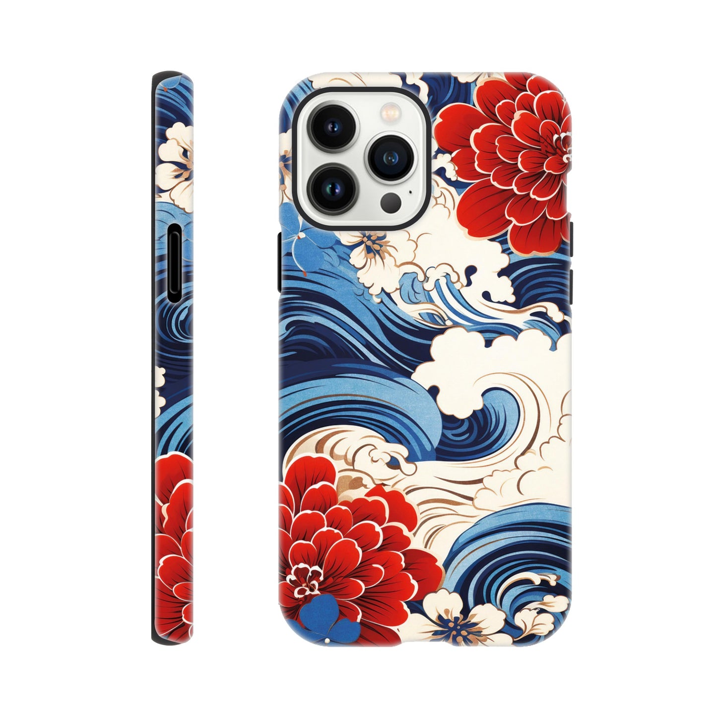 Wavy flower pattern - Phone Case Sturdy