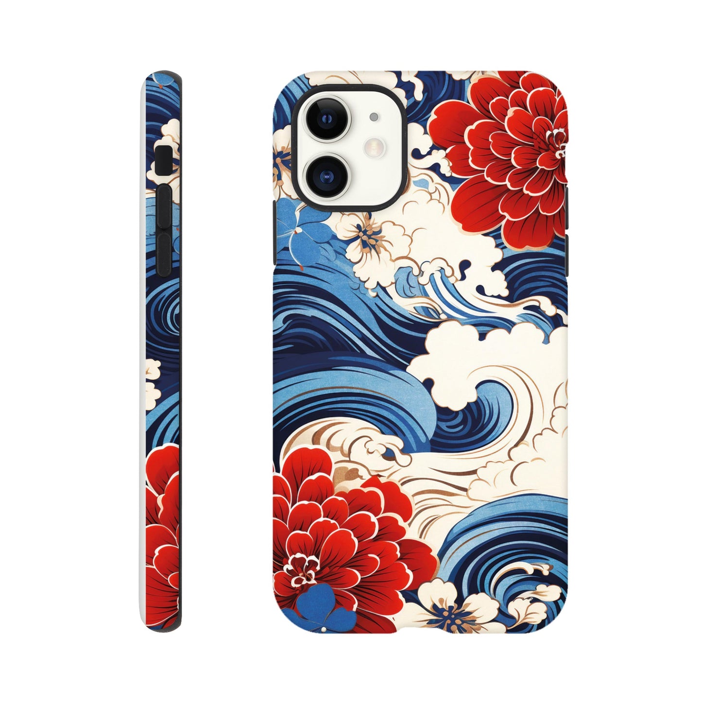 Wavy flower pattern - Phone Case Sturdy