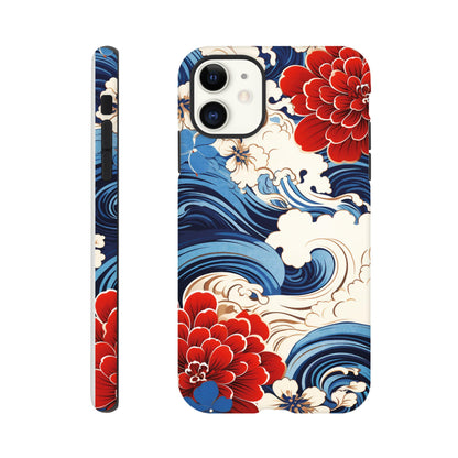 Wavy flower pattern - Phone Case Sturdy