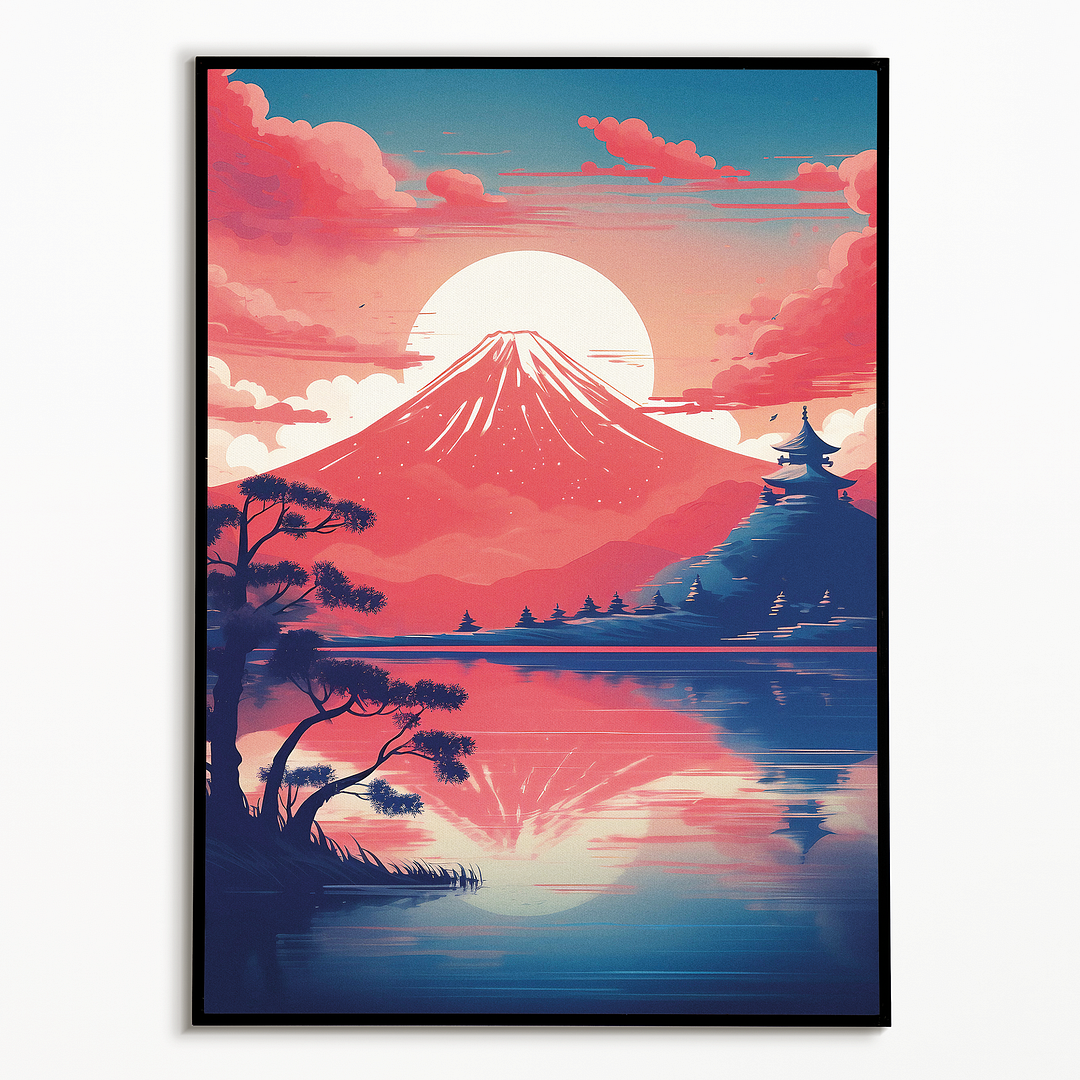 Mount fuji at dusk - Art Print